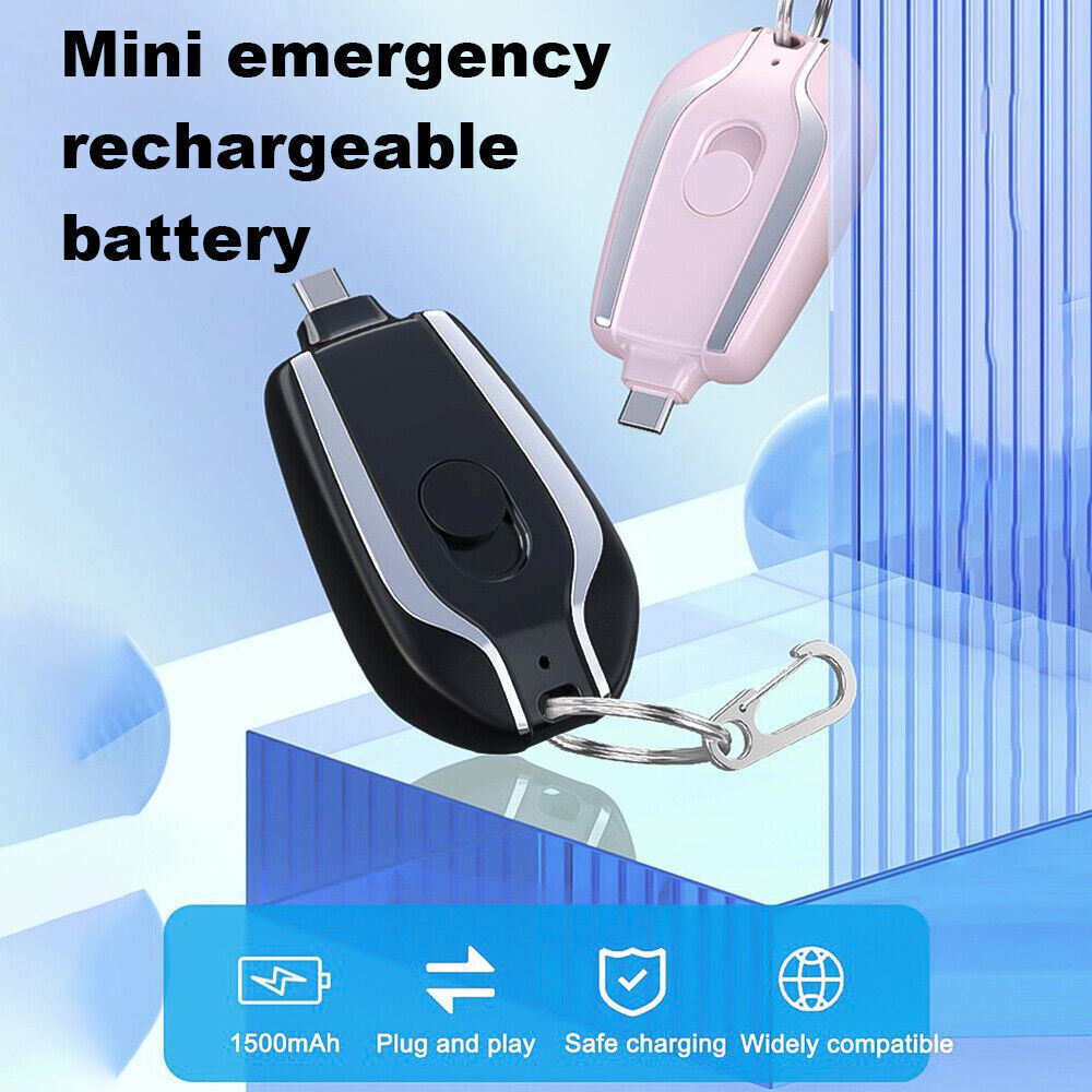 Mini Power Emergency Pod Keychain 1500mAh