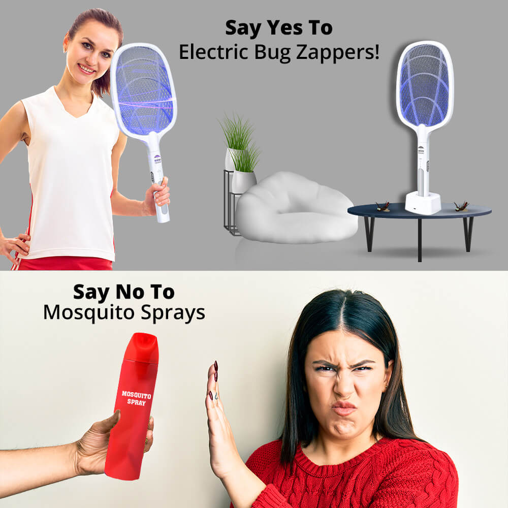 2-in-1 Mosquito Killer Racket & Lamp