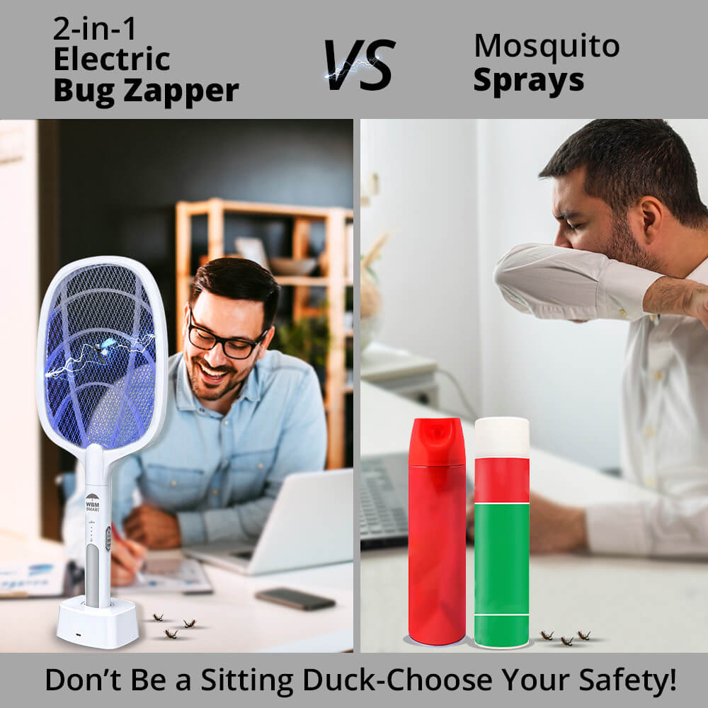 2-in-1 Mosquito Killer Racket & Lamp