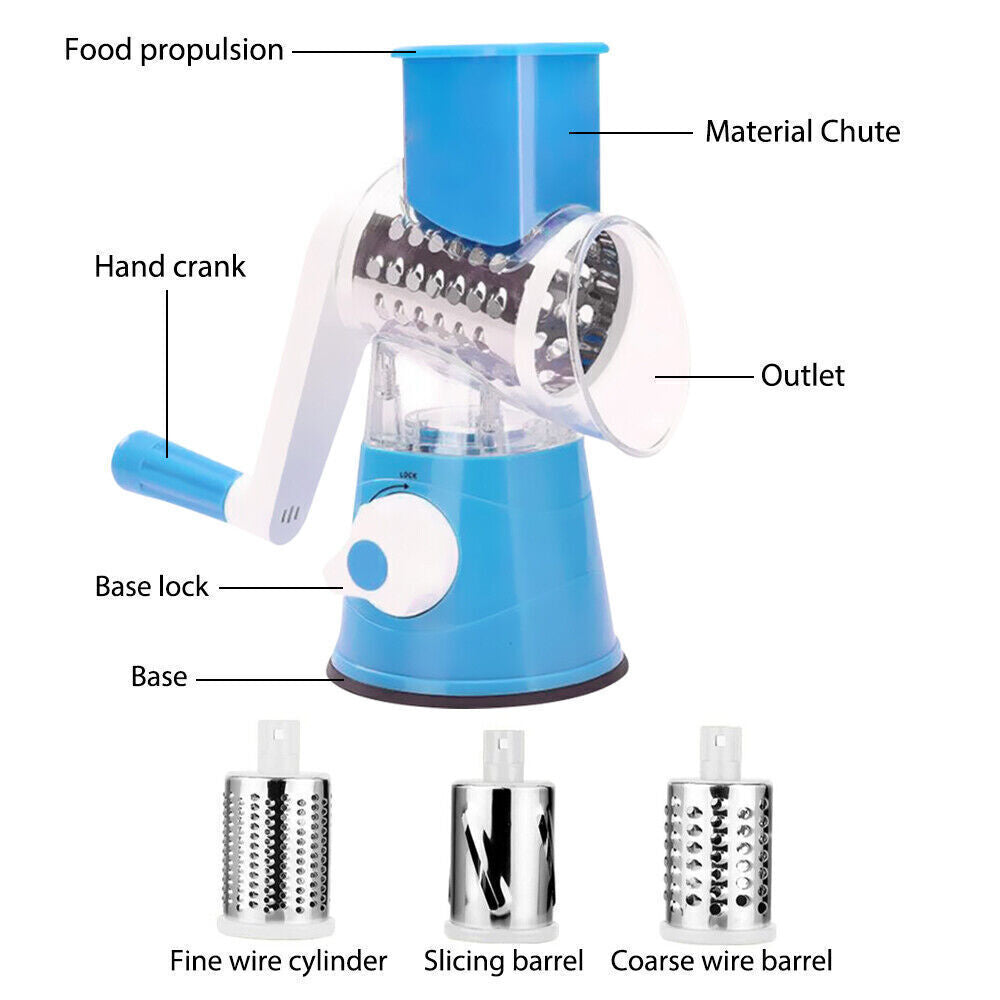 Rotary Fruit Vegetable Shredder Cutter