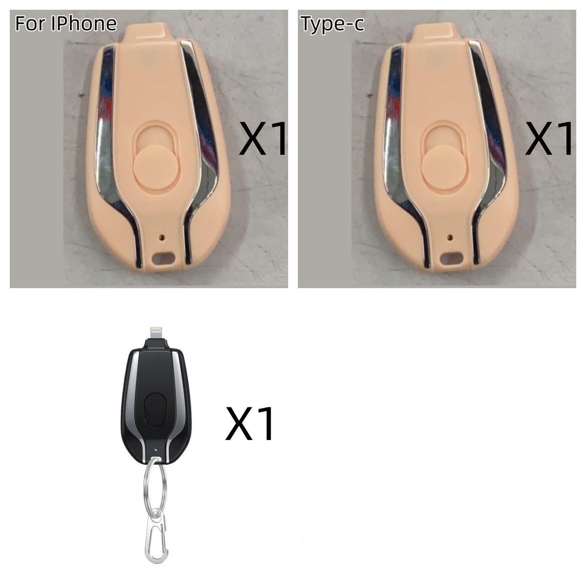 Mini Power Emergency Pod Keychain 1500mAh