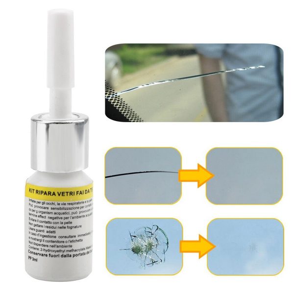 Glass Repair Kit, Quick Fix Cracked Glass