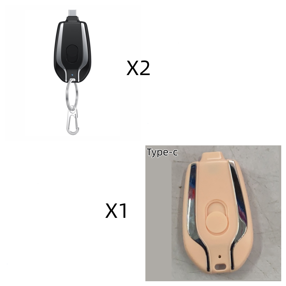 Mini Power Emergency Pod Keychain 1500mAh